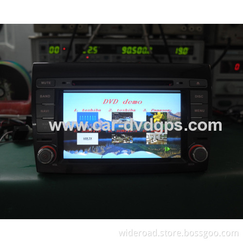 Wideroad Fiat Bravo Car Gps Navigation Aux Tv Reverse Camera Bluetooth Blue&amp;me 